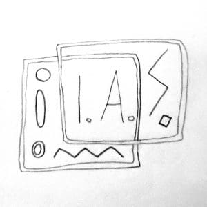 An early option for the Inteligencia Automovil Logo done with zigzags and geometric shapes