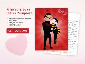 Printable Love Letter Template, Get Yours Now