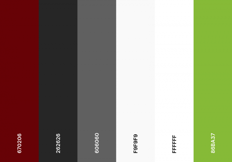 Colour palette for FA Peel