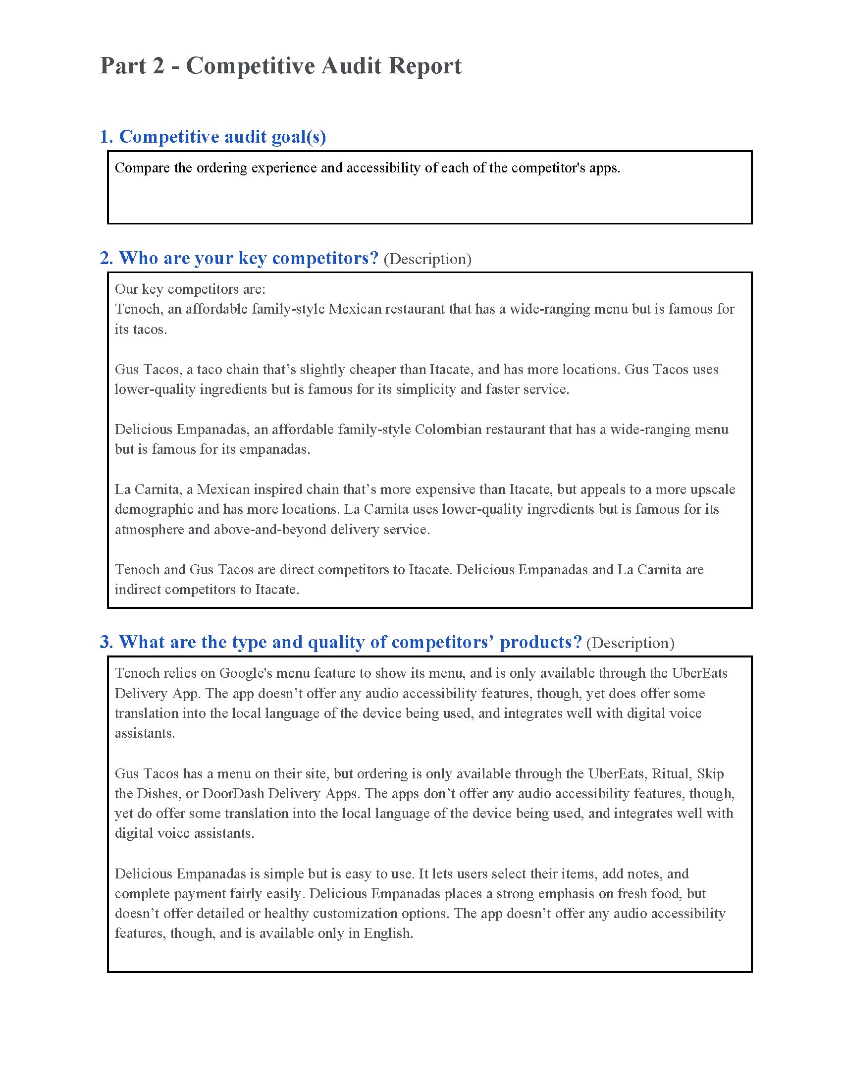 Google UX Design Certificate - Competitive Audit Report TCB_Page_1