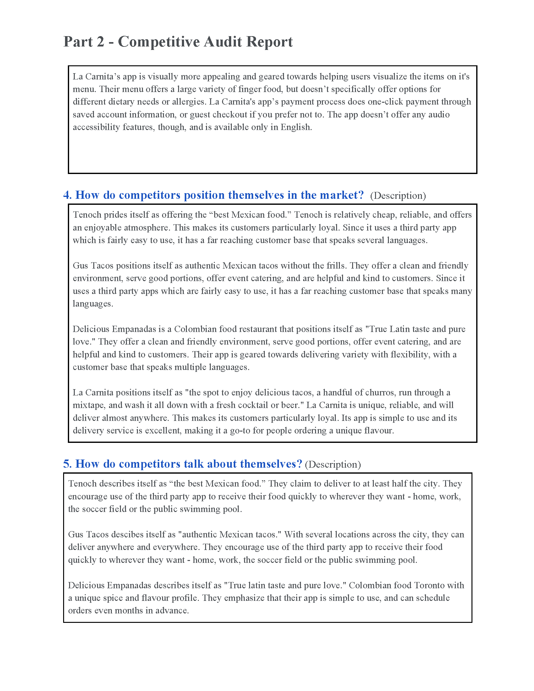 Google UX Design Certificate - Competitive Audit Report TCB_Page_2