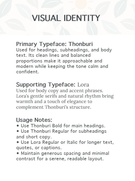 Verdant Visual Identity typography